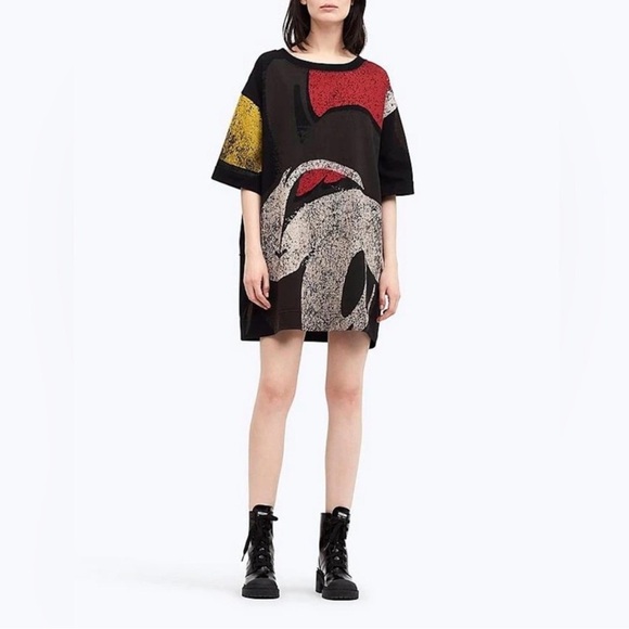 Marc Jacobs x Disney Crewneck Short Sleeve Mickey Mouse T-Shirt Dress Size M - Picture 14 of 14